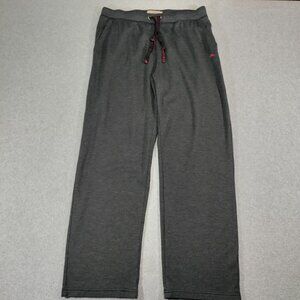 Tommy Bahama Lounge Pants Mens Large Charcoal Drawstring Pockets Cotton Blend